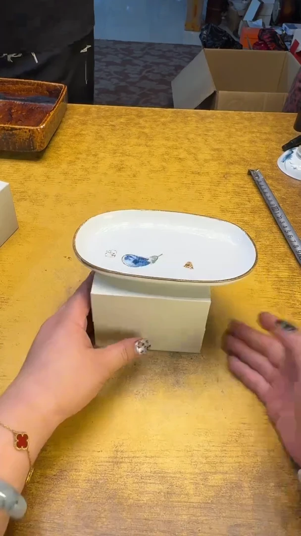 瓷器瓷器瑕疵破破41西太碗