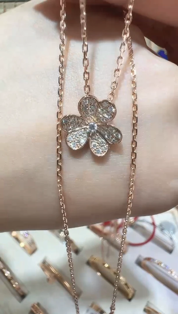 套链18K金镶嵌钻石套链