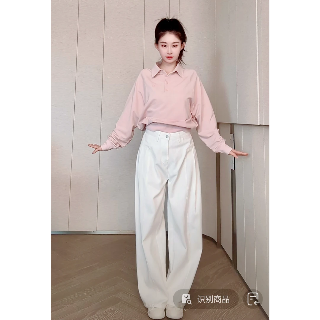【RUNAWAY REALIST】进口面料-落樱粉软糯亲肤套头卫衣 S148