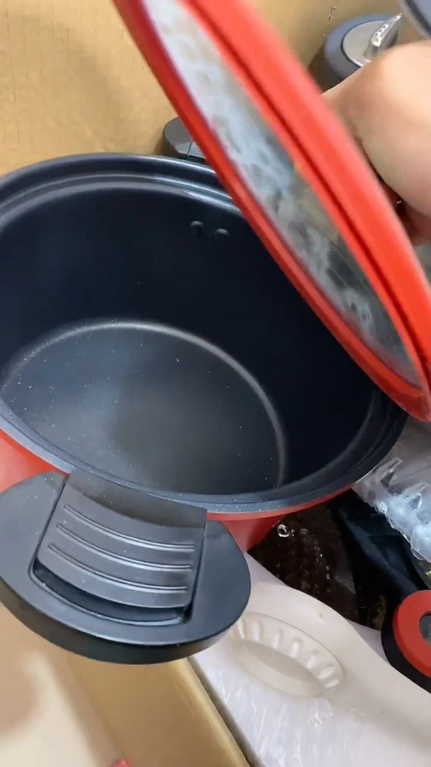 水晶玻璃1红色福利微压锅耳朵不好