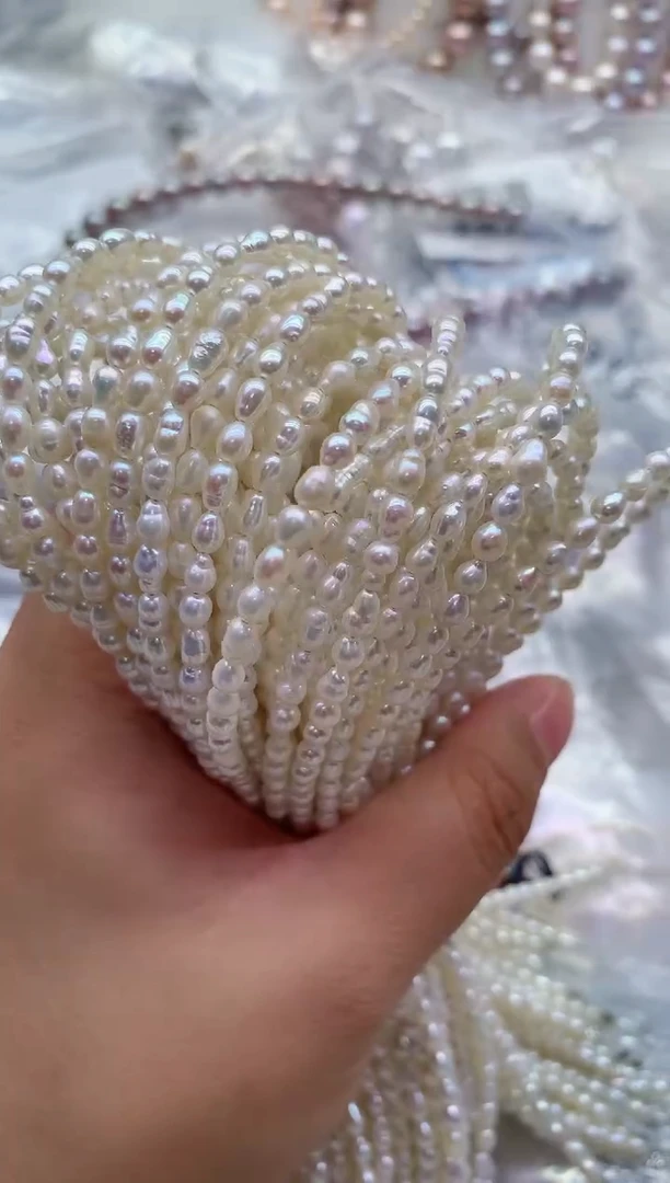 淡水珍珠合金项链多样性发其一，非无暇