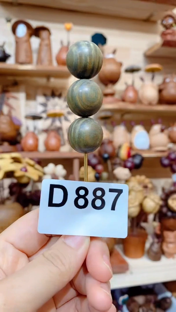 木绿檀糖葫芦摆件