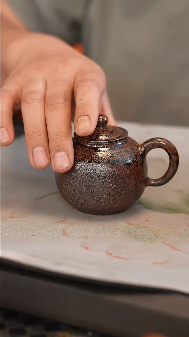 茶壶紫砂原矿手工制作50号