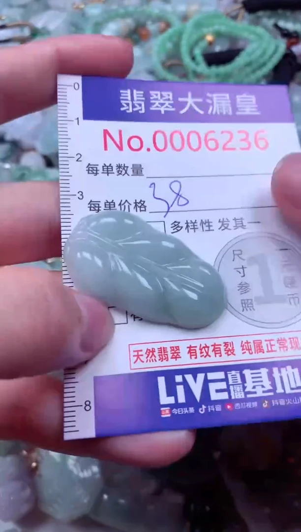 吊坠(不含链)未镶嵌翡翠6236