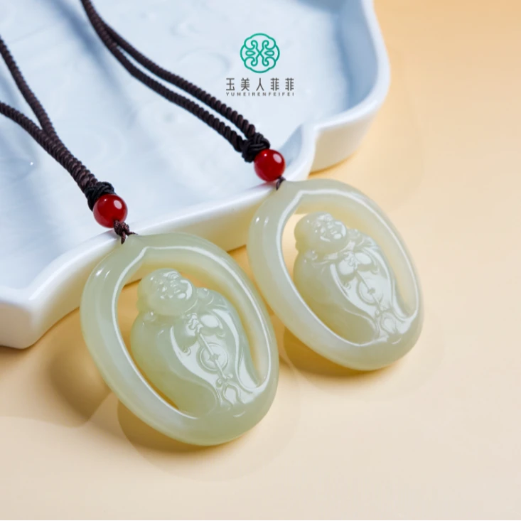 石惑珠宝-和田玉吊坠-多样性发一