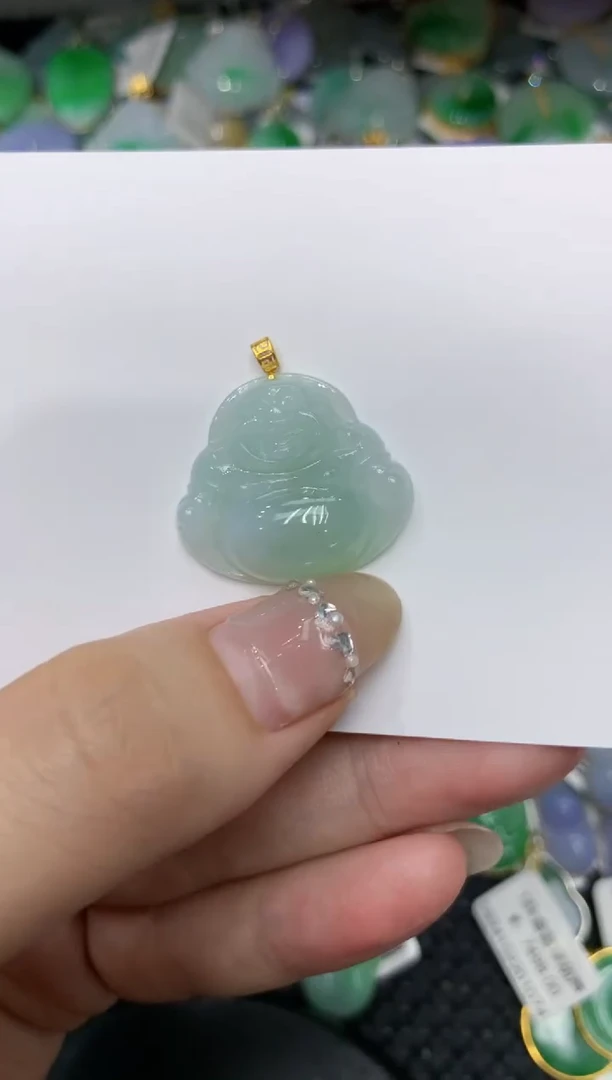 【闪购商品】翡翠颈饰18K金镶嵌222222222