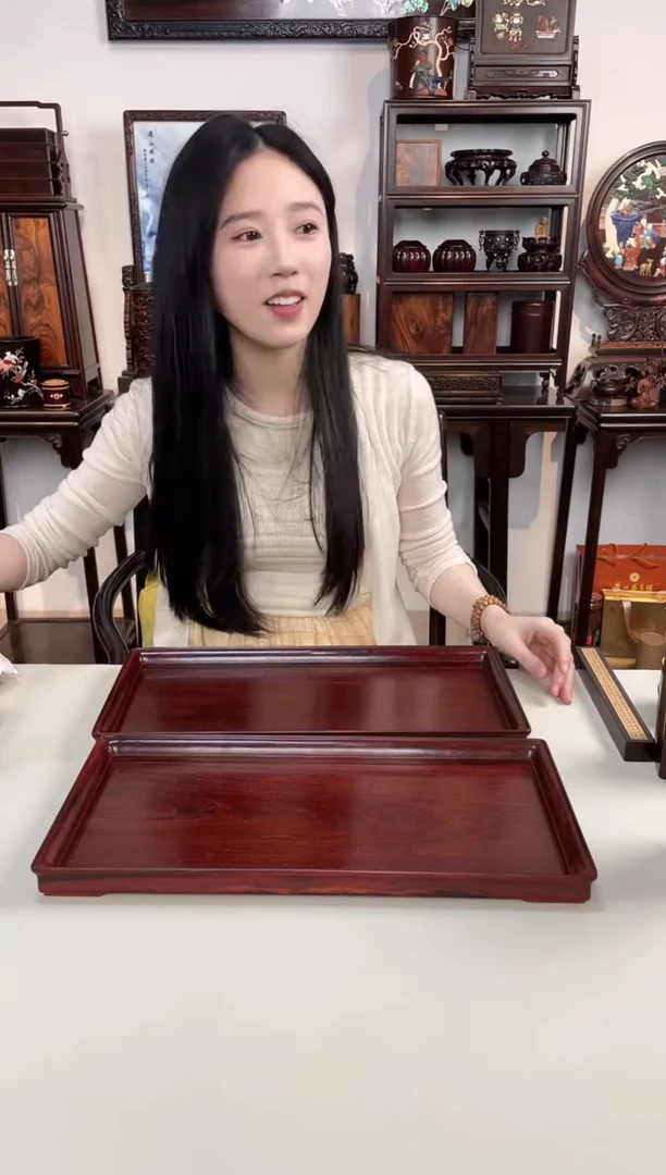 紫檀木类成套家具独板大文盘