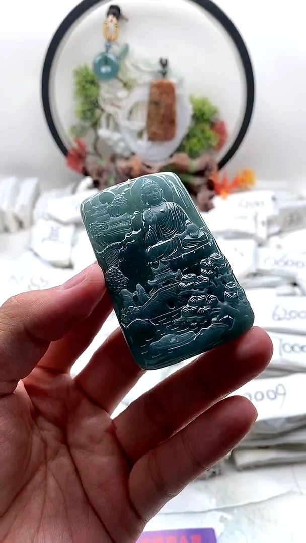 颈饰未镶嵌翡翠阿弥陀佛