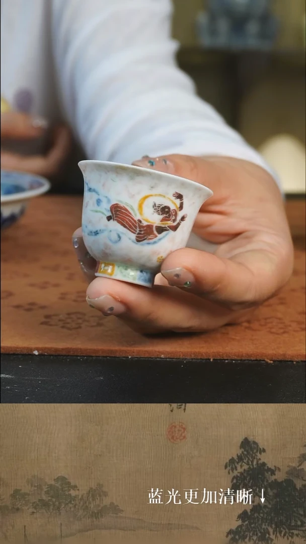 杯子 福利 一拓天成拓片系列红拓飞天撒花 一口杯杯