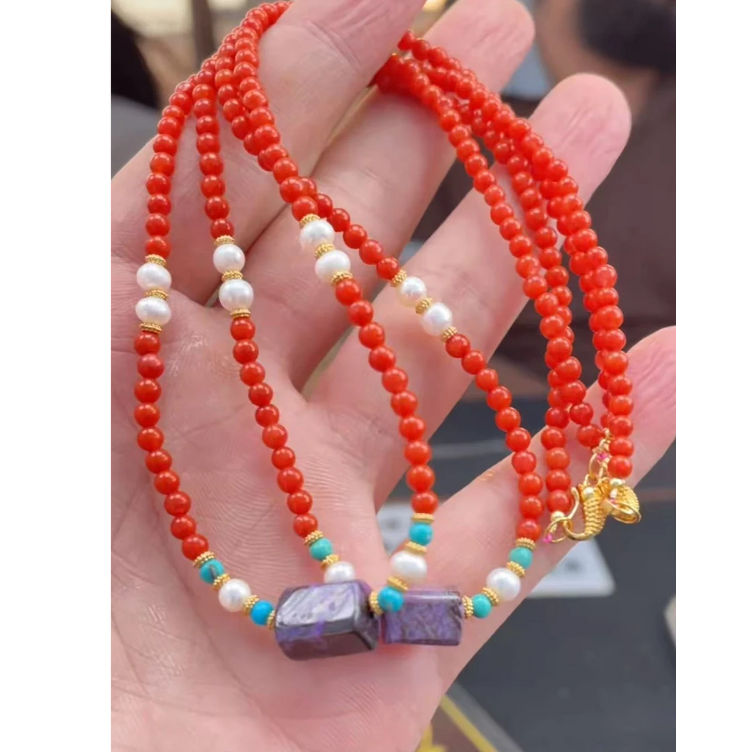 【玉经纶】-204936/HQ85-南红珠链-多样性发其一