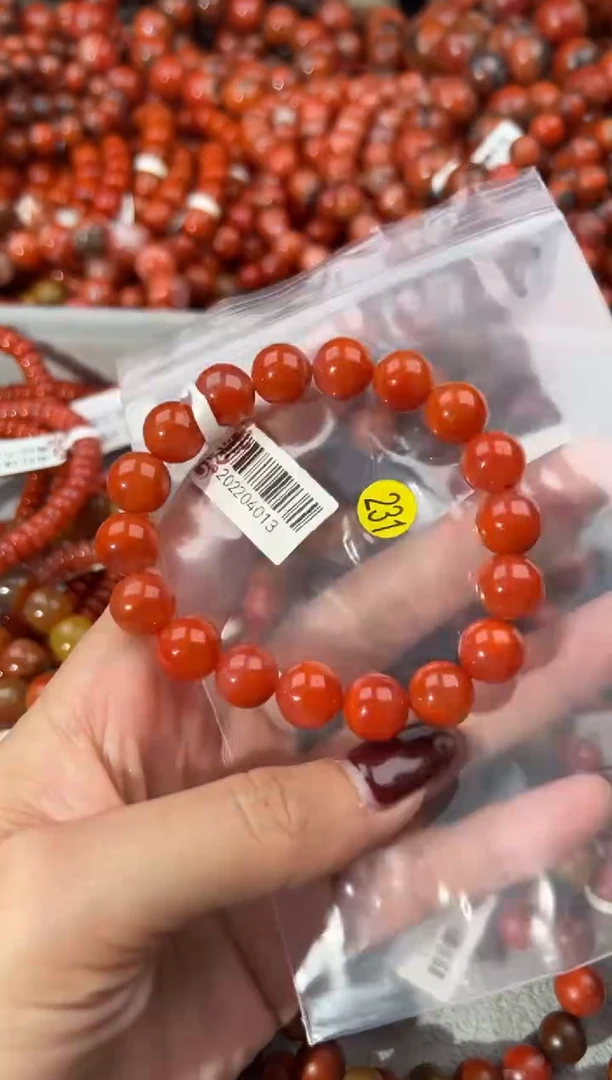未镶嵌手串南红玛瑙10+