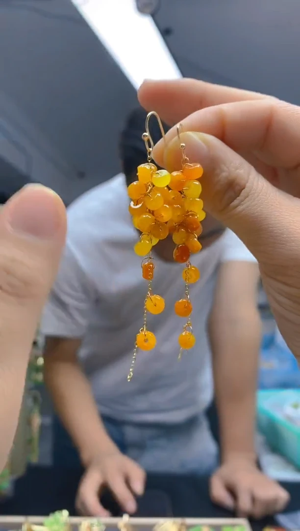 【闪购商品】翡翠耳饰合金479翡翠耳钩