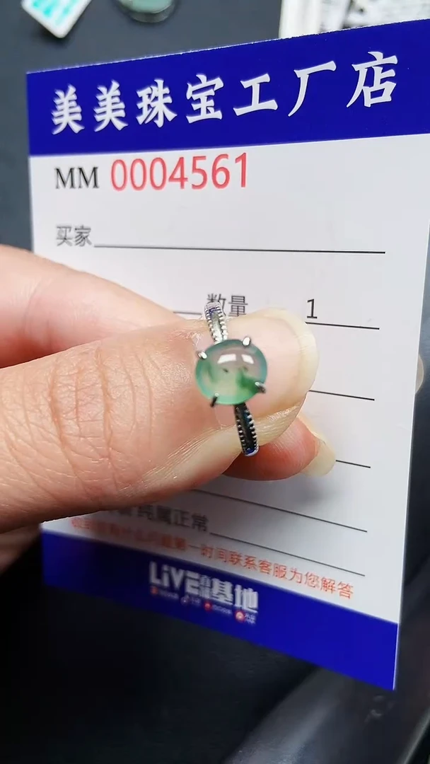 颈饰银S925镶嵌翡翠4561