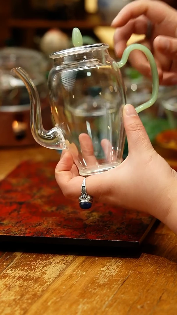 【闪购商品】禾器/晶彩云雀壶/浅玉金标