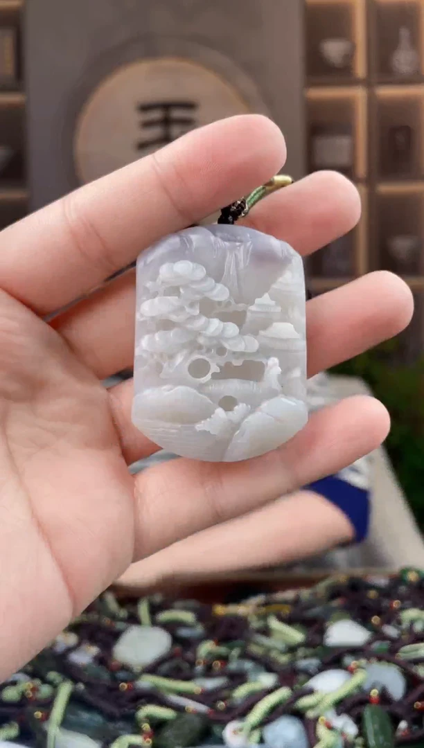 颈饰未镶嵌和田玉拍一发一，多样性发货