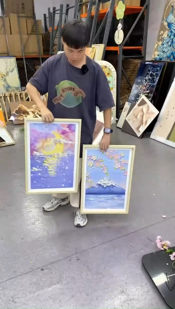 竖款40*60两幅画