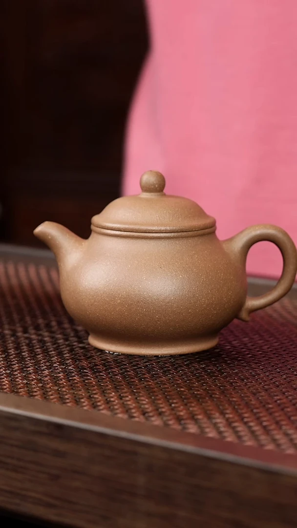 茶壶紫砂芝麻绿潘壶