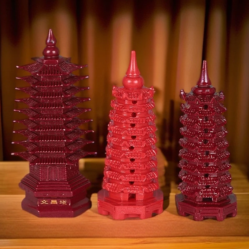 创意家居学生书房摆件书桌文昌塔九层13层塔桌面摆件