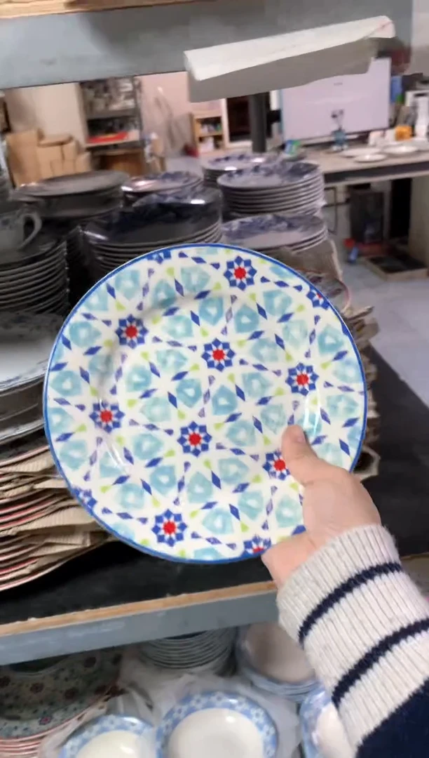 【闪购商品】瓷片陶瓷原单CC137餐具1个8寸