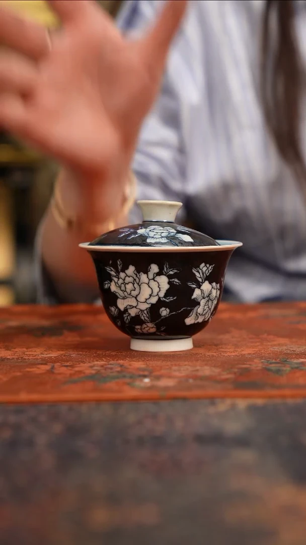 景德镇陶瓷杯碗柴烧多人