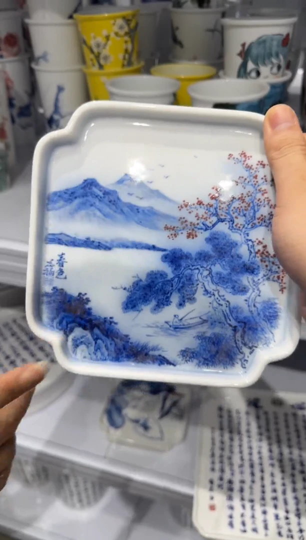 吴义松陶盟手工手绘陶瓷编码：