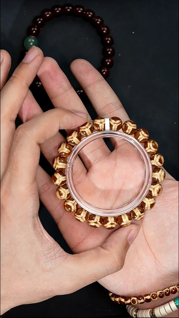 手串紫金鼠7401正奔鬼脸实心圆珠卡10+尺寸