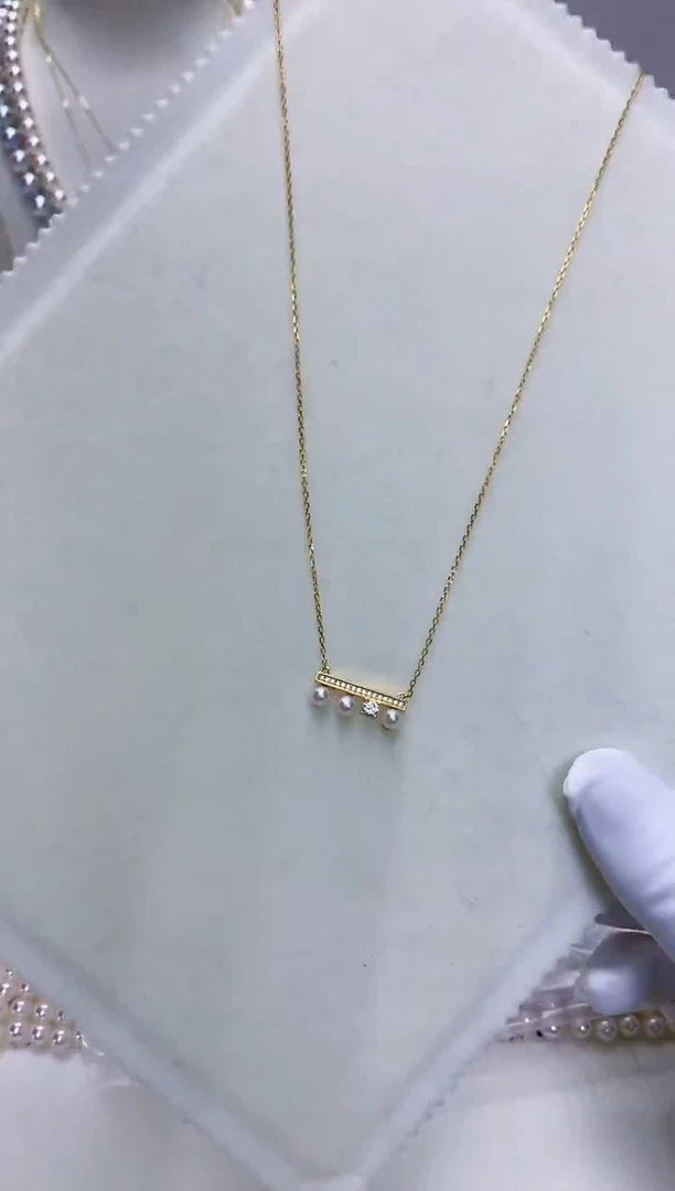 【闪购商品】海水珍珠商品银S925镶嵌设计款套链