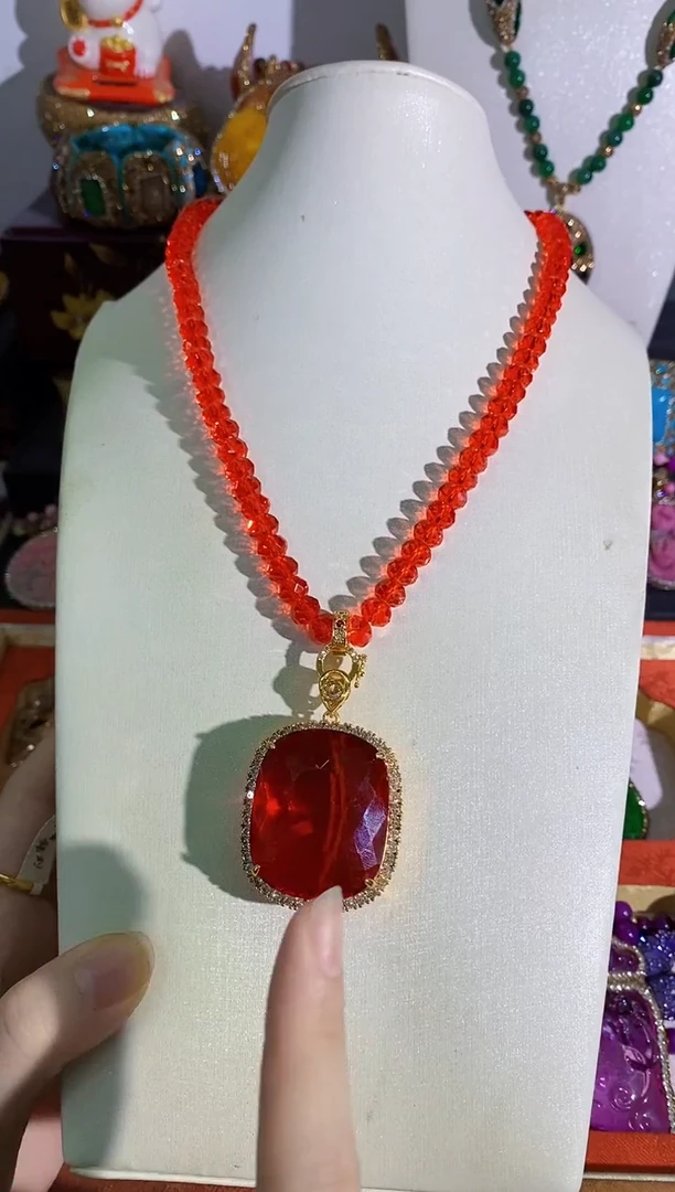 铜合金合成立方氧化锆项链