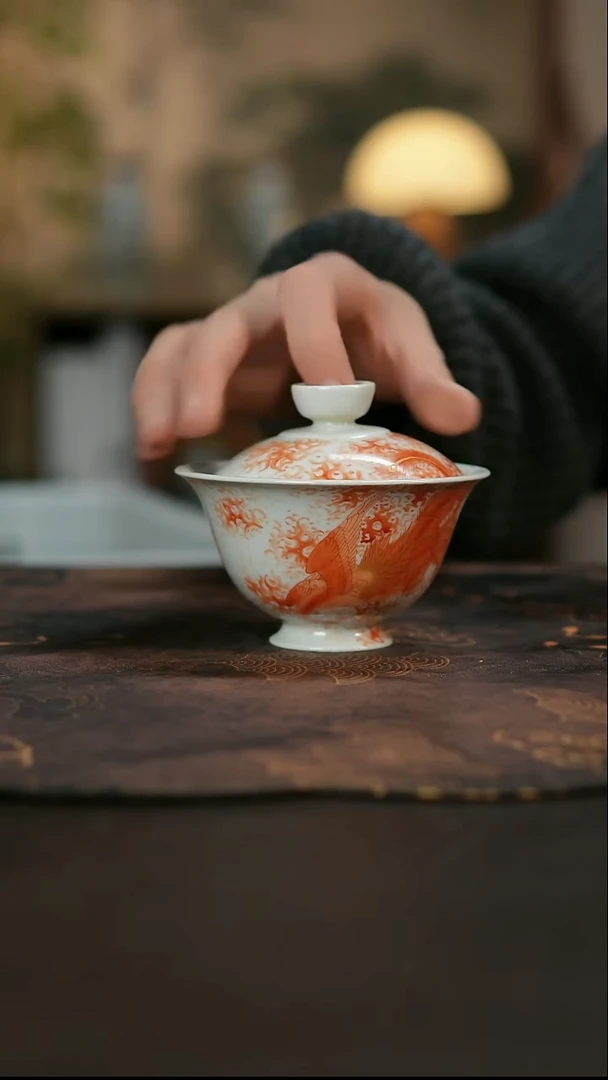 景德镇陶瓷杯碗柴烧多人