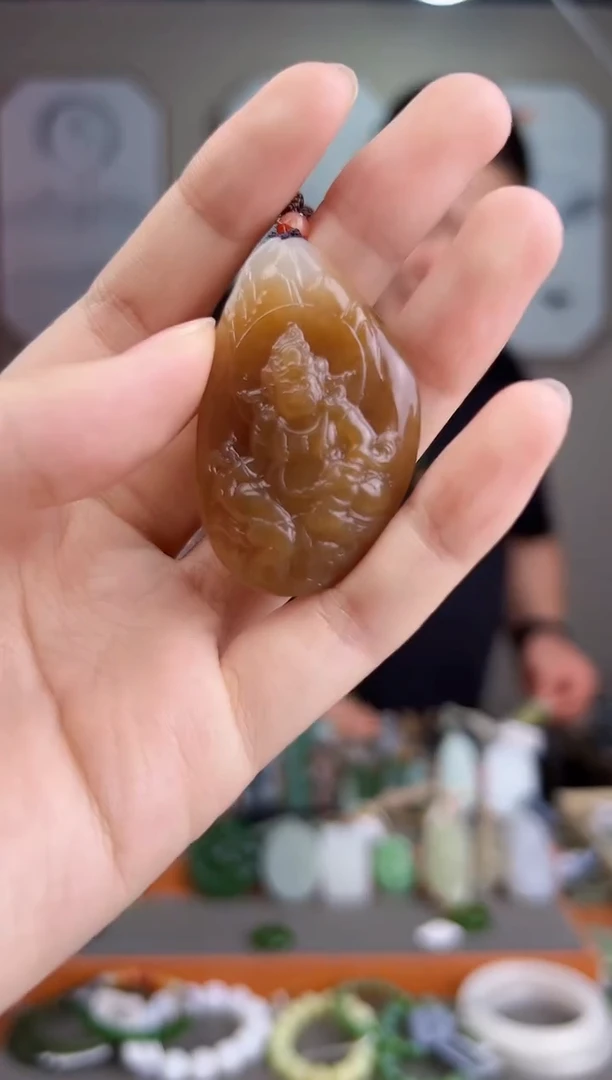 颈饰未镶嵌和田玉一物一证 拍一单发一个