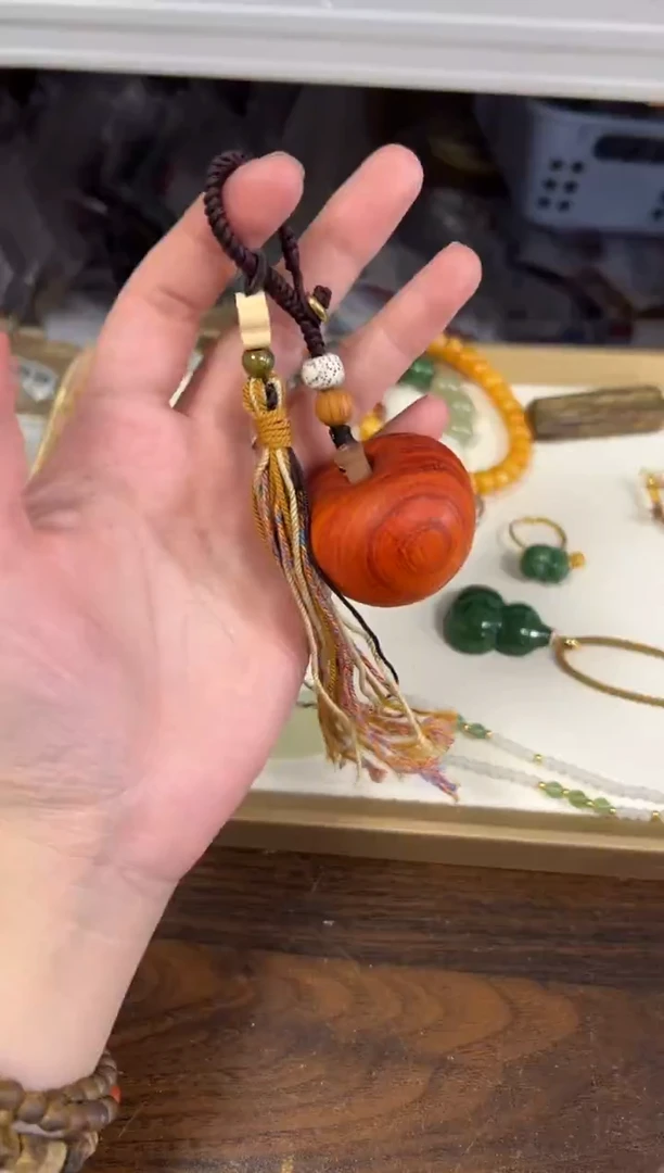 手串/手链小叶紫檀紫檀木苹果编制款挂件[2386]