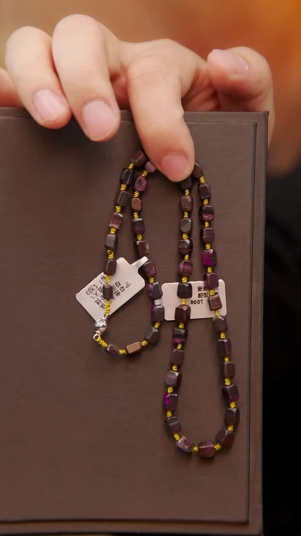 苏纪石（舒俱来）未镶嵌丝绒项链105号