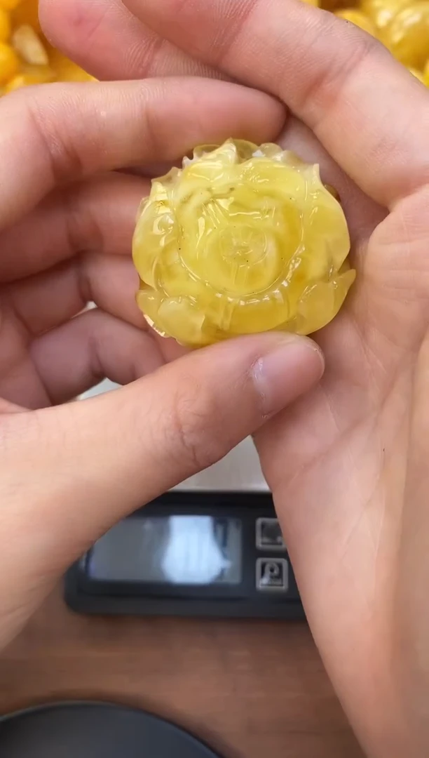 裸石琥珀未镶嵌天然琥珀蜜蜡