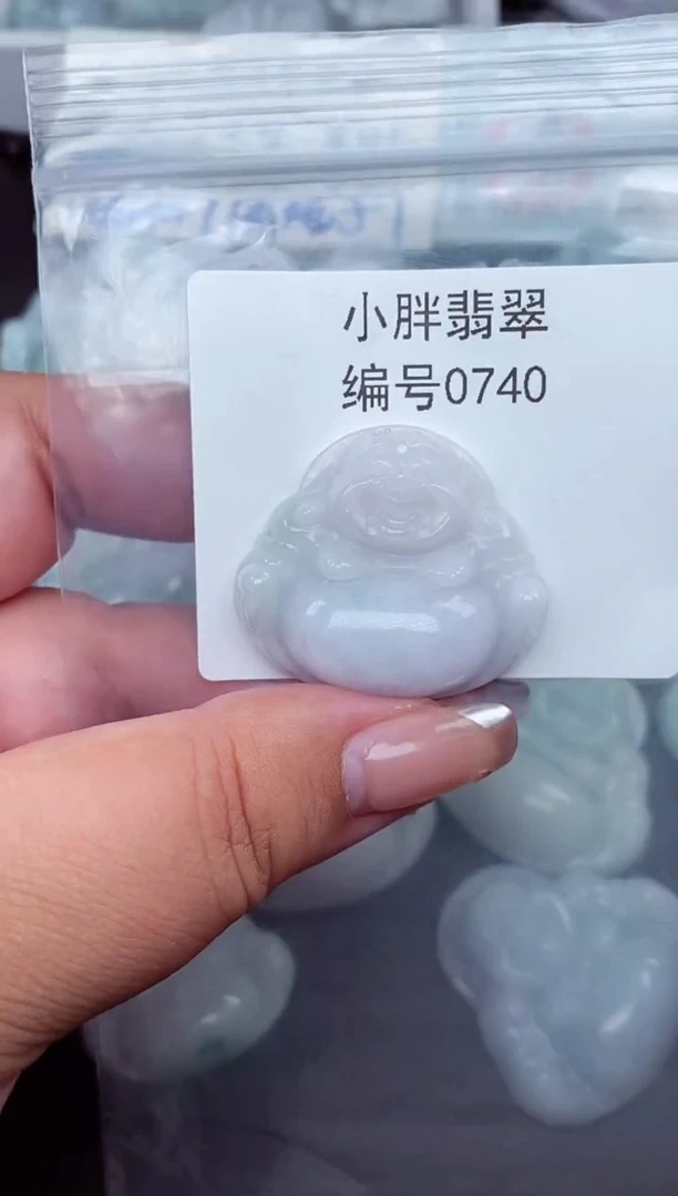 翡翠未镶嵌颈饰0740