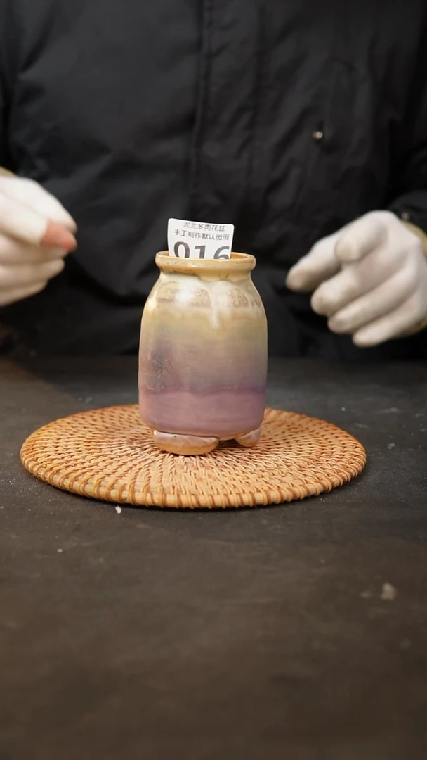 【闪购商品】瓷片016泥泥手工花盆