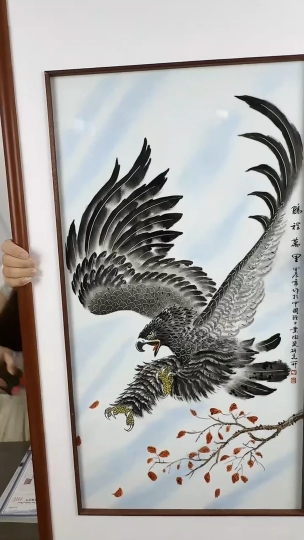 瓷版画景德镇陶瓷手工手绘