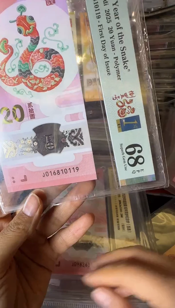塑料2025 蛇钞 单张 016810119