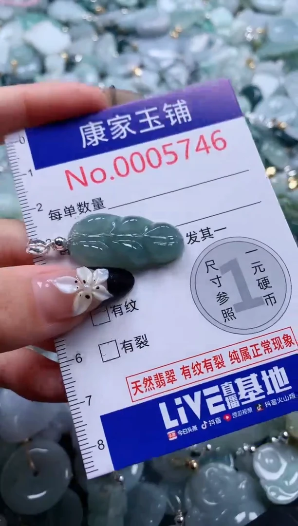 翡翠未镶嵌吊坠(不含链)5746