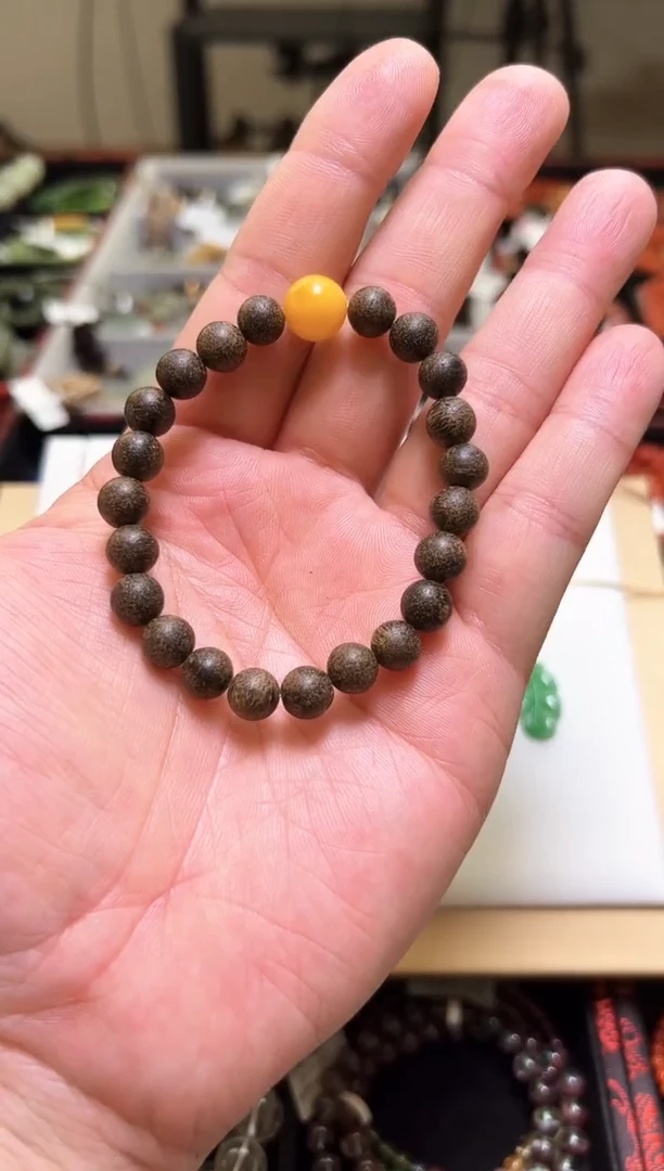 【闪购商品】蜜蜡手串未镶嵌沉香蜜蜡单圈手串