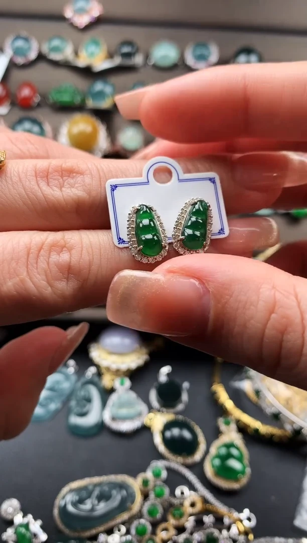 【闪购商品】翡翠戒指银S925镶嵌34324