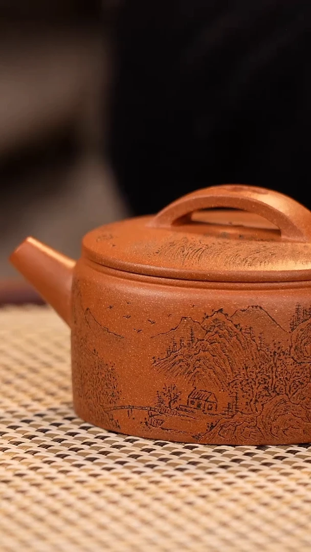 【闪购商品】紫砂茶壶JXT汉瓦 玉成窑老段170cc