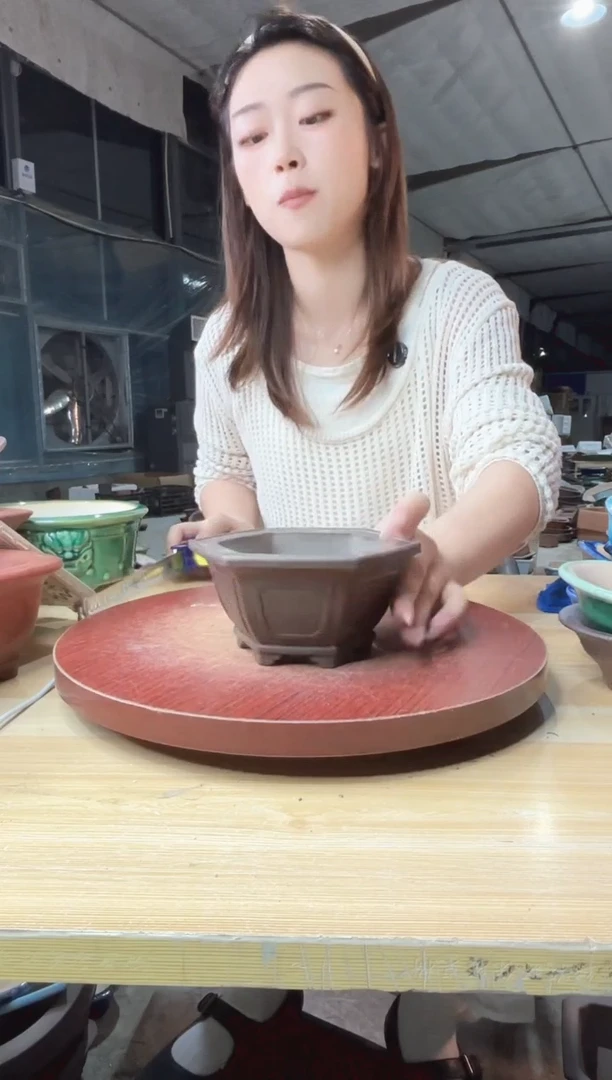 紫砂花盆浅草紫砂花盆