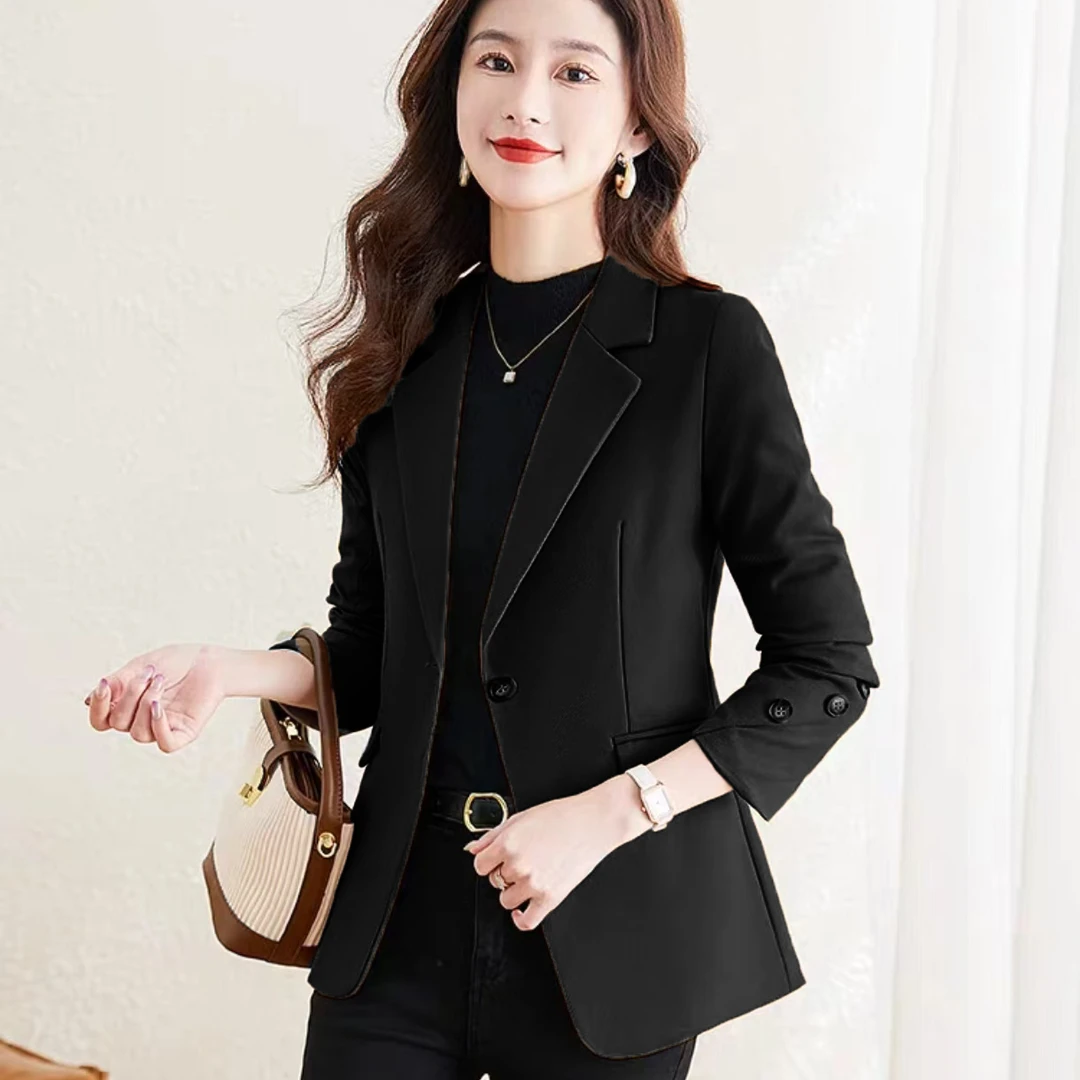 黑色小西装女外套春秋显瘦气质网红洋气时尚职业秋季西服女士女款