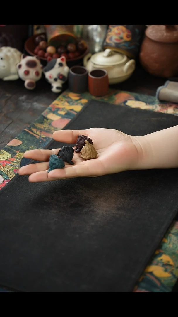 小莲蓬 茶宠手把件4只套组2342342