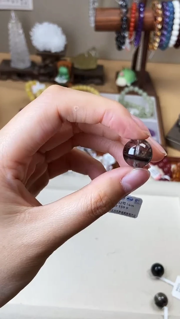 水晶手链未镶嵌32号幽灵单珠14mm