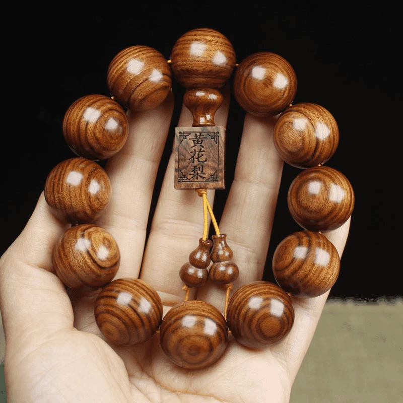 2.0cm*12颗手工打磨花梨男女士手串