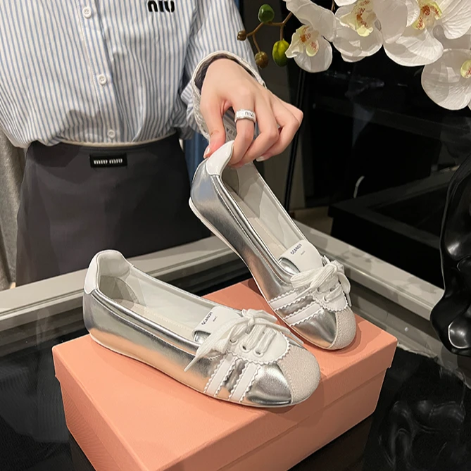 【断码捡漏】1.5cm软底芭蕾舞鞋2025夏浅口粗跟圆头透气单鞋&2410