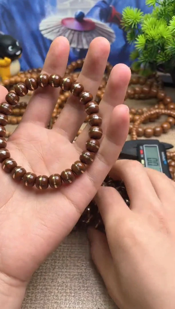 紫金鼠吊坠5号手串