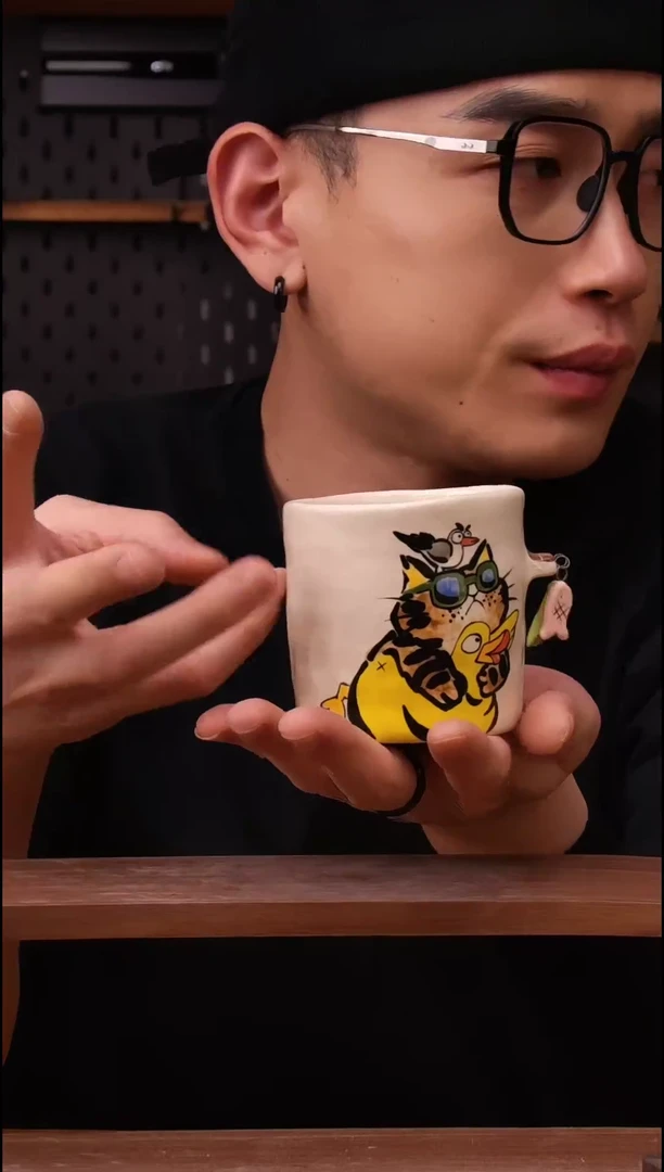 摆件景德镇可爱设计师款陶瓷