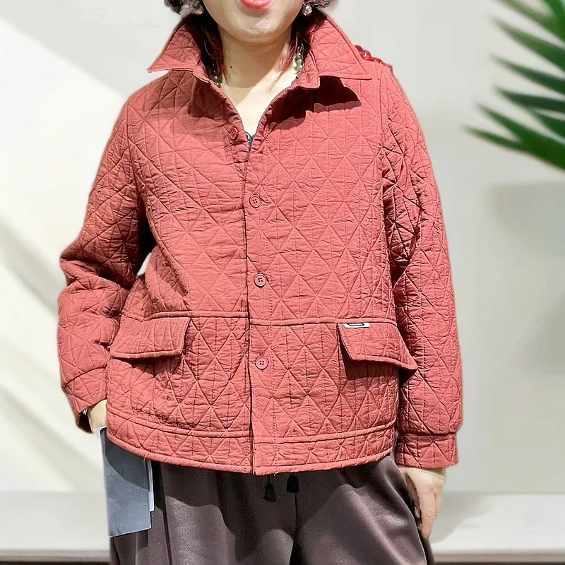 时尚站（C2）女士翻领个性潮牌短外套3212